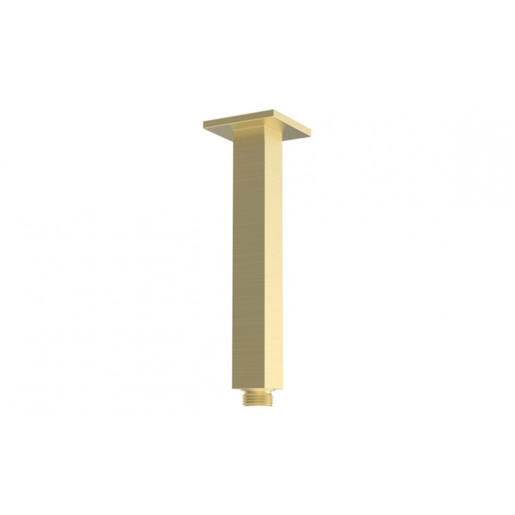 Cosmic 180mm Square Ceiling Arm - Brushed Brass