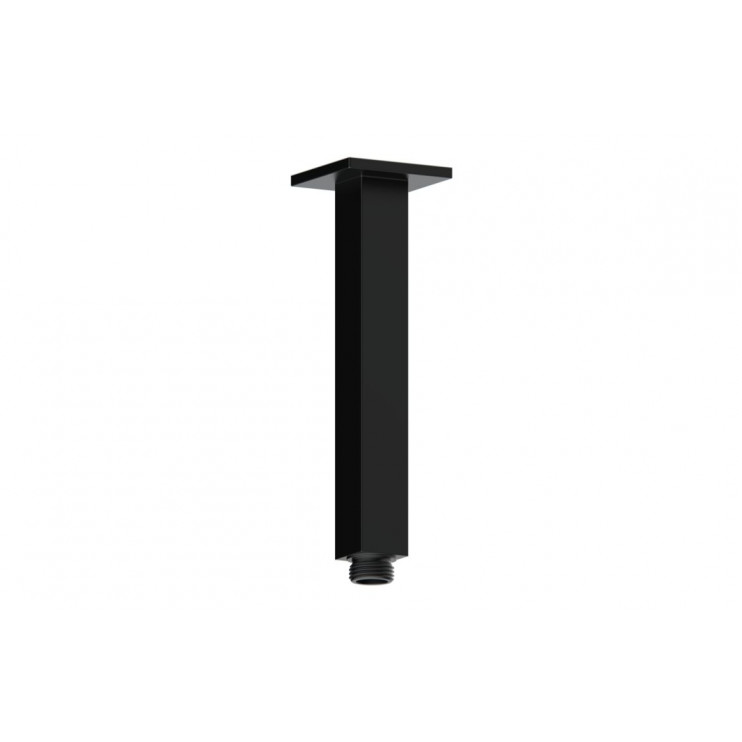 Cosmic 180mm Square Ceiling Arm - Matt Black