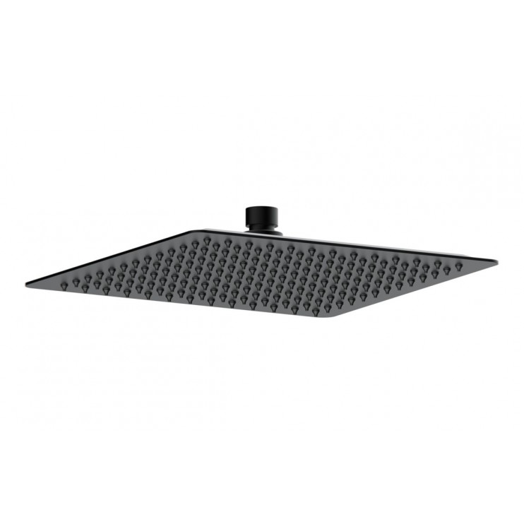 Cosmic 250mm Square Ultraslim Showerhead - Matt Black