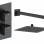 Cosmic Square Shower Valve & Kit Pack 1 - Matt Black