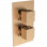 Cosmic Thermostatic Two Outlet Twin Shower Valve - Brushed Bronze