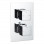 Cosmic Thermostatic Two Outlet Twin Shower Valve - Chrome