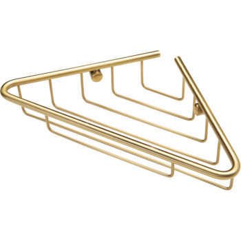 Elena 1-Tier Corner Shower Caddy - Brushed Brass Elena 1-Tier Corner Shower Caddy - Brushed Brass