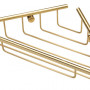 Elena 1-Tier Corner Shower Caddy - Brushed Brass