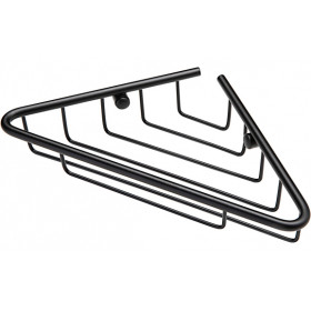Elena 1-Tier Corner Shower Caddy - Black