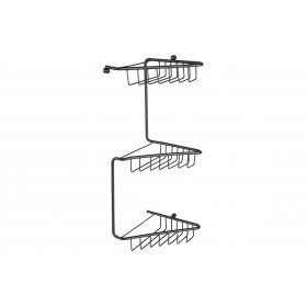 Elena 3-Tier Corner Shower Caddy - Black