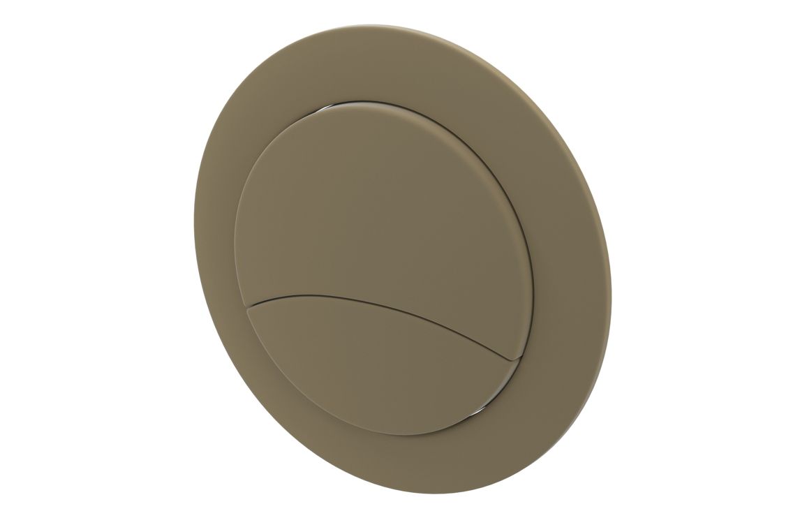 Dual Push Button Cover (Rod) - Brushed Brass
