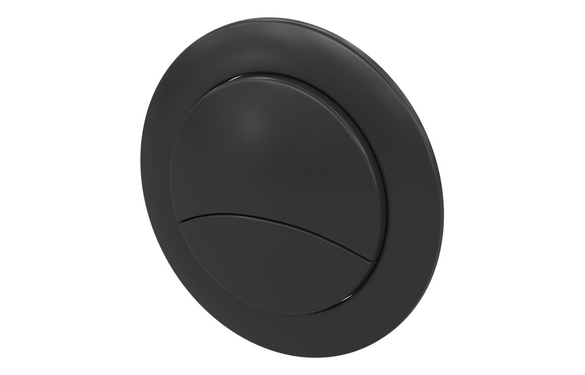Dual Push Button Cover (Rod) - Matt Black