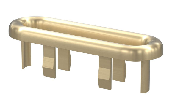 Oval Overflow Ring - Brushed Brass