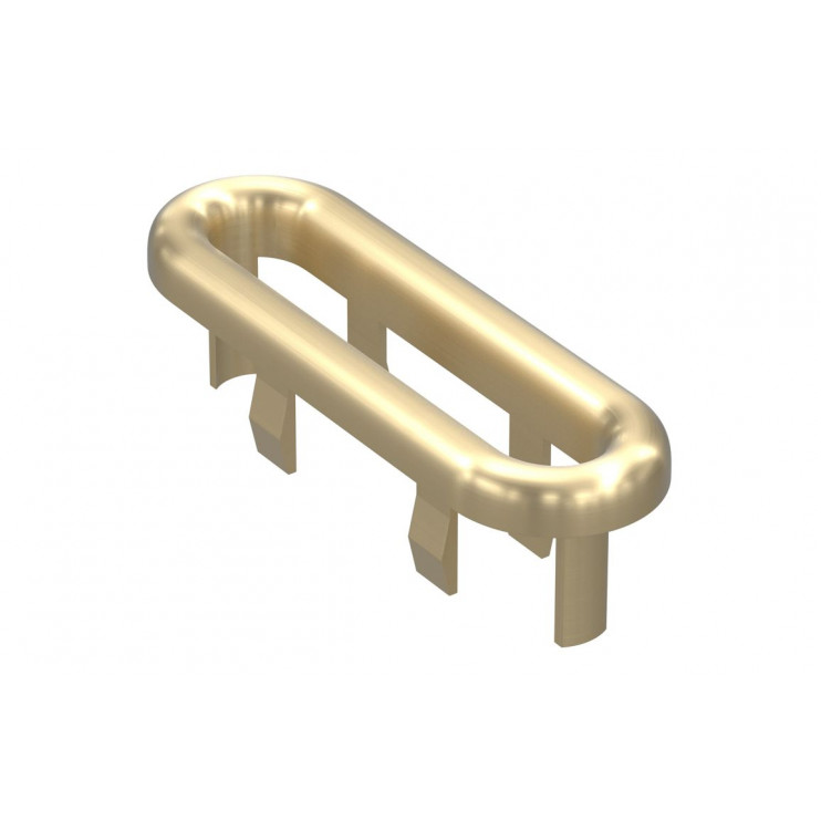 Oval Overflow Ring - Brushed Brass