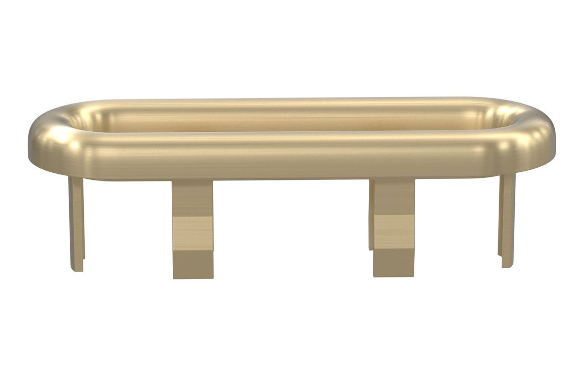 Oval Overflow Ring - Brushed Brass