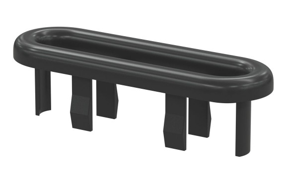 Oval Overflow Ring - Matt Black