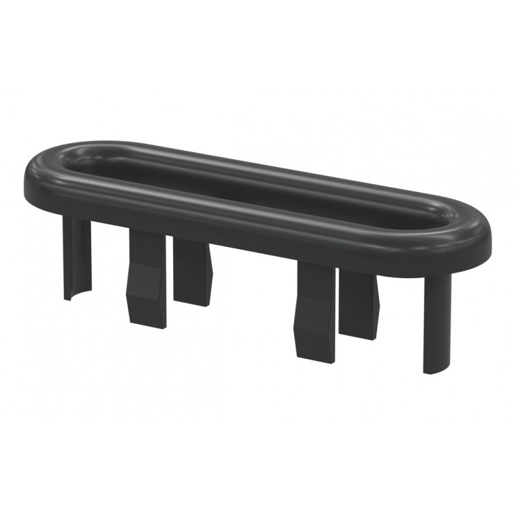 Oval Overflow Ring - Matt Black