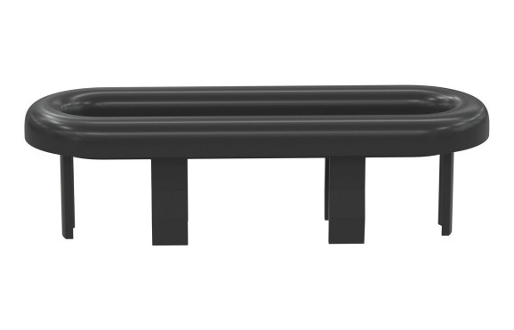 Oval Overflow Ring - Matt Black