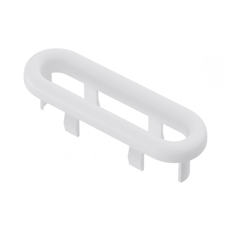 Oval Overflow Ring - White