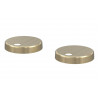 Sherbourne Toilet Seat Cover Caps - Brushed Brass