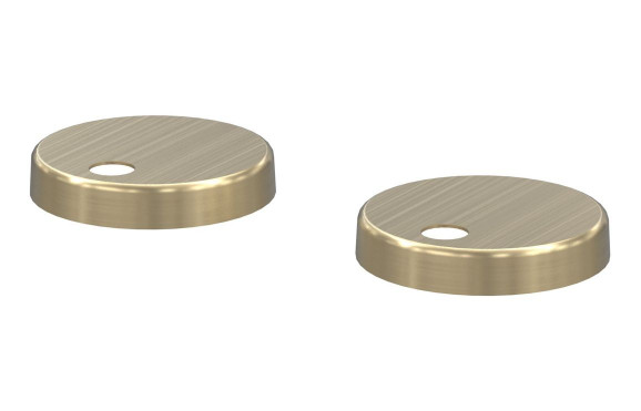 Sherbourne Toilet Seat Cover Caps - Brushed Brass Sherbourne Toilet Seat Cover Caps - Brushed Brass