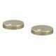 Sherbourne Toilet Seat Cover Caps - Brushed Brass