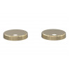 Sherbourne Toilet Seat Cover Caps - Brushed Brass