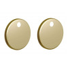 Sherbourne Toilet Seat Cover Caps - Brushed Brass