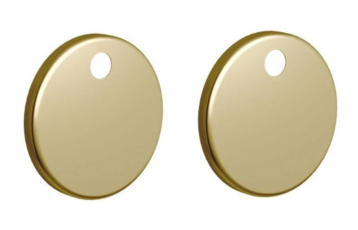 Sherbourne Toilet Seat Cover Caps - Brushed Brass