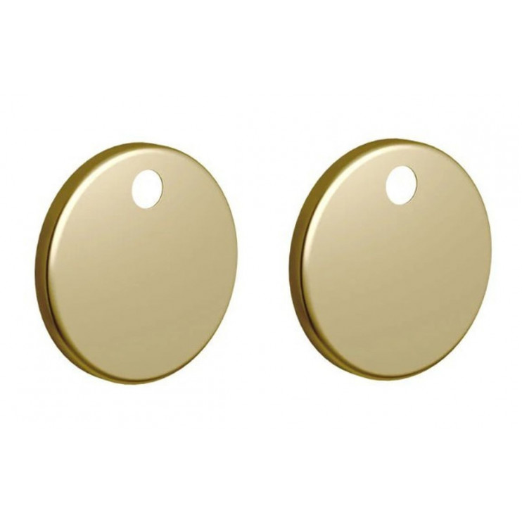 Sherbourne Toilet Seat Cover Caps - Brushed Brass
