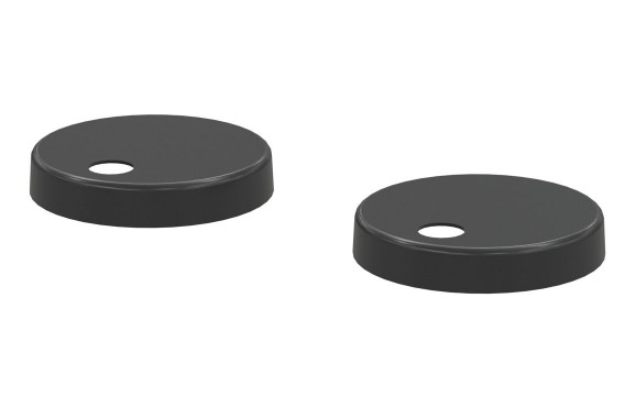 Toilet Seat Cover Caps - Matt Black Toilet Seat Cover Caps - Matt Black