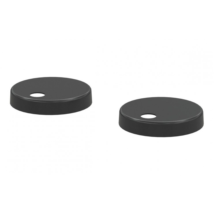 Toilet Seat Cover Caps - Matt Black