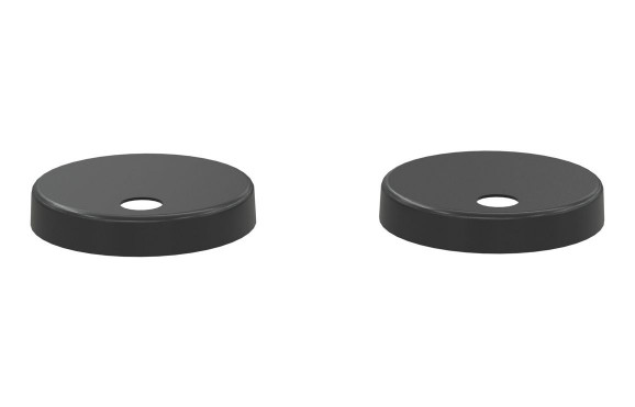 Toilet Seat Cover Caps - Matt Black