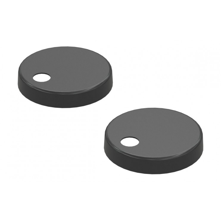 Toilet Seat Cover Caps - Matt Black