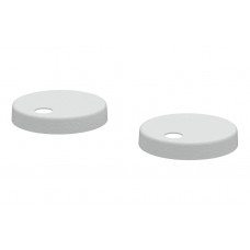 Sherbourne Toilet Seat Cover Caps - White