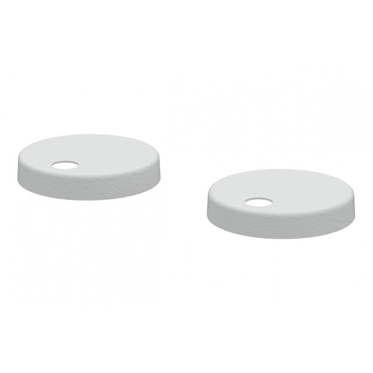 Sherbourne Toilet Seat Cover Caps - White