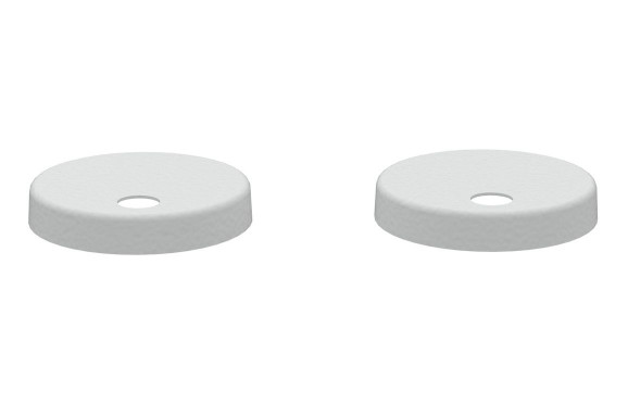 Sherbourne Toilet Seat Cover Caps - White