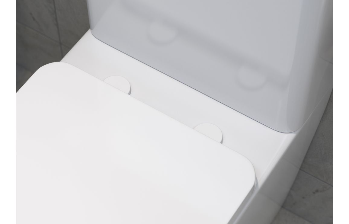 Sherbourne Toilet Seat Cover Caps - White
