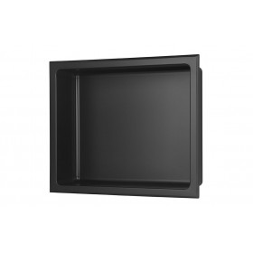 305x360mm Bathroom Niche - Matt Black