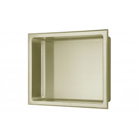 305x360mm Bathroom Niche - Brushed Brass