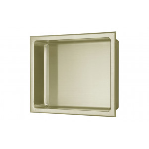 305x360mm Bathroom Niche - Brushed Brass