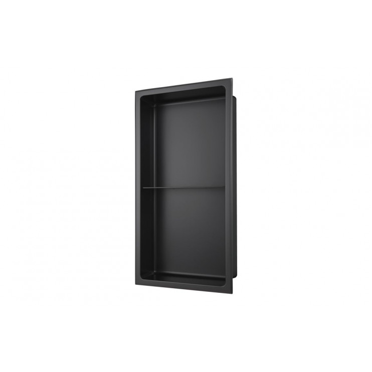 610x305mm Bathroom Niche - Matt Black 610x305mm Bathroom Niche - Matt Black