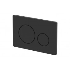 Round Push Button Flushplate - Black Round Push Button Flushplate - Black