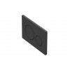 Round Push Button Flushplate - Black