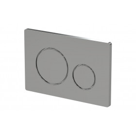 Round Push Button Flushplate - Chrome