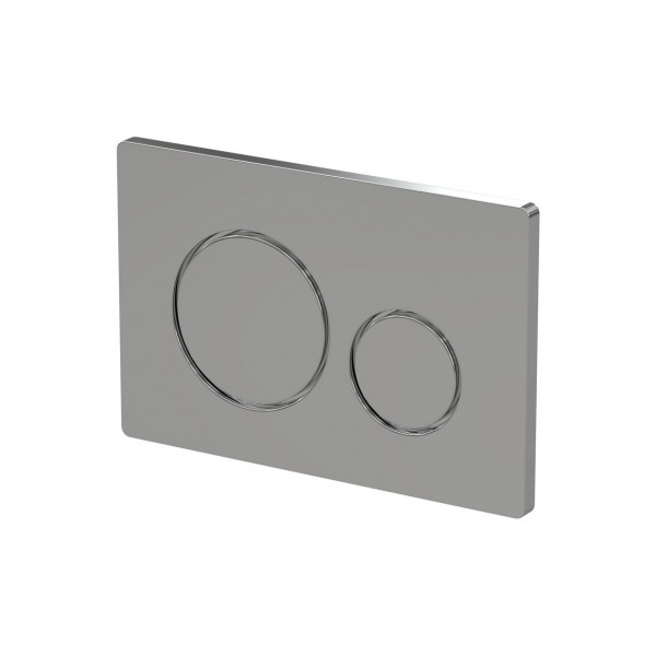 Round Push Button Flushplate - Chrome