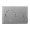 Round Push Button Flushplate - Chrome