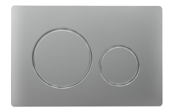 Round Push Button Flushplate - Chrome