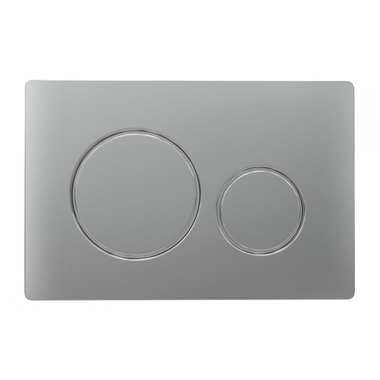 Round Push Button Flushplate - Chrome