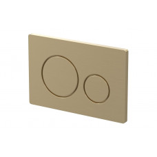 Round Push Button Flushplate - Brushed Brass Round Push Button Flushplate - Brushed Brass