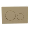 Round Push Button Flushplate - Brushed Brass