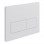 Rectangle Push Button Flushplate - White