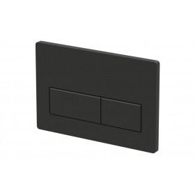 Rectangle Push Button Flushplate - Black