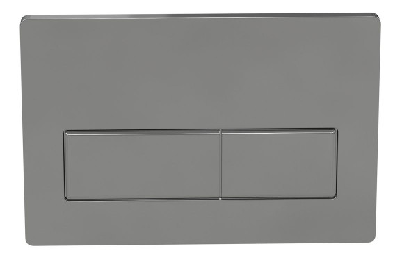 Rectangle Push Button Flushplate - Chrome